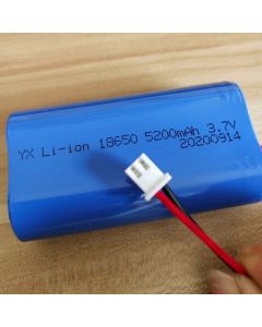 Batterie au lithium 3.7V 18650 5200mAh pour haut-parleur Bluetooth de lumière LED de pêche