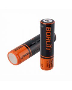 2 pièces Bourit 3.7V 2200mAh 8.14Wh 18650 batterie au lithium avec panneau de protection